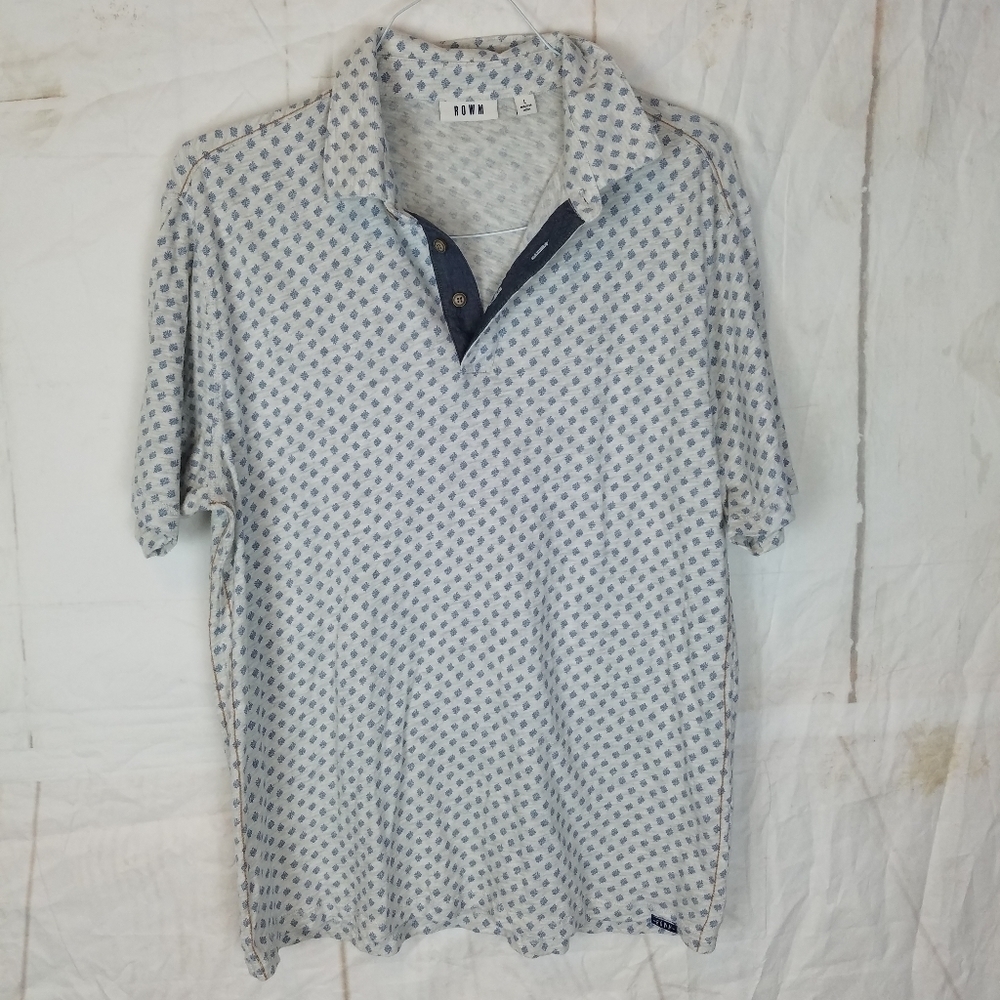 rowm polo 1/4 button shirt